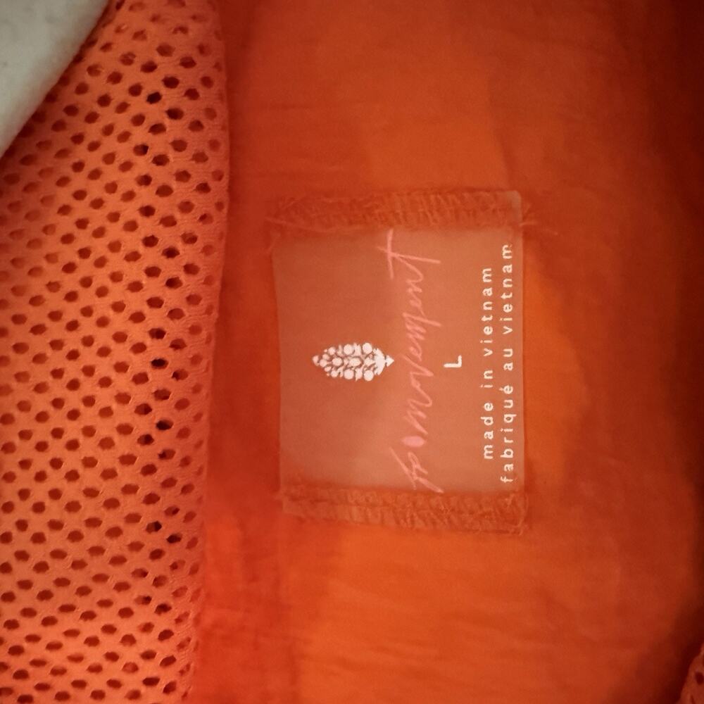 Free People Movement‎ Lightweight Athletic Jacket Orange Ride the Wave - Picture 7 of 8